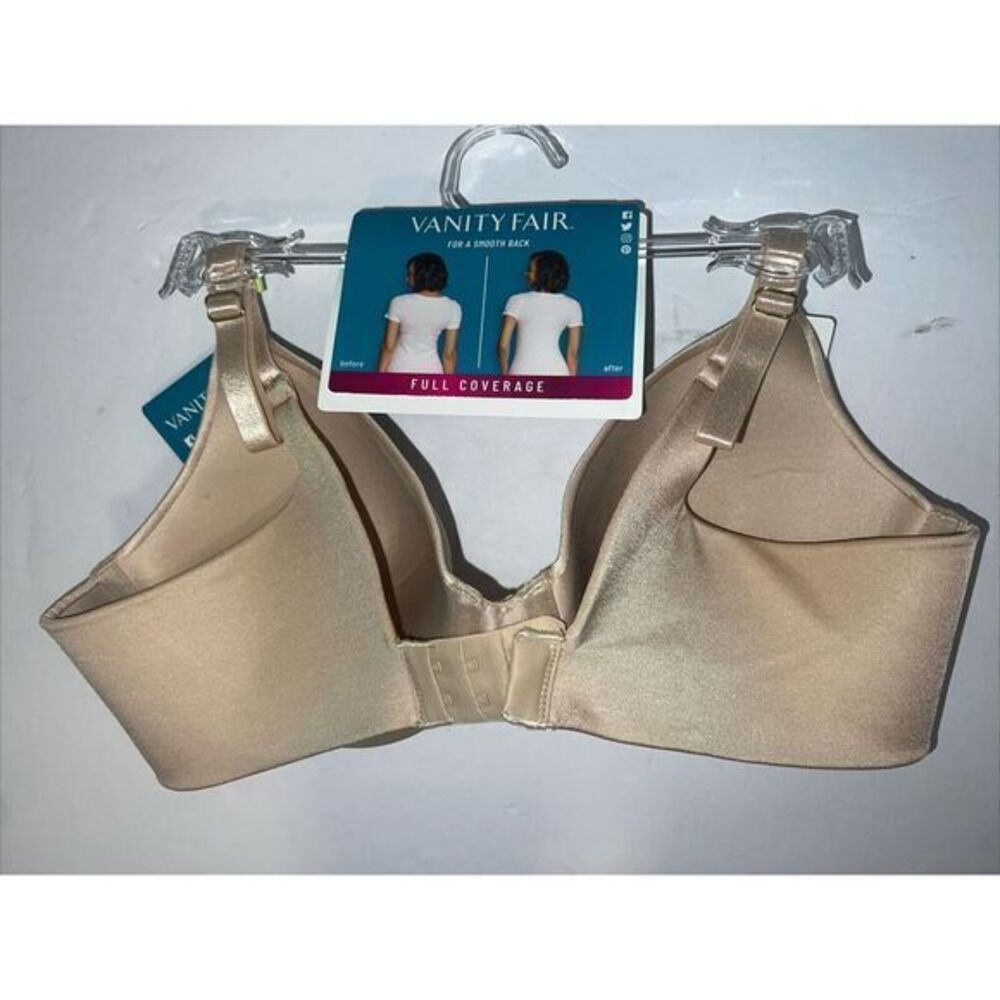 Vanity Fair Women Full Coverage Underwire Smooth Back Bra Size 36B Style 75345 - Picture 3 of 4